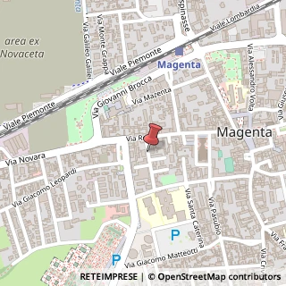 Mappa Via Don Pompeo Beretta, 13, 20013 Magenta, Milano (Lombardia)