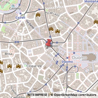 Mappa Piazza Cordusio, 2, 20123 Milano, Milano (Lombardia)