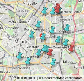 Mappa Via Archimede, 20129 Milano MI, Italia (1.962)
