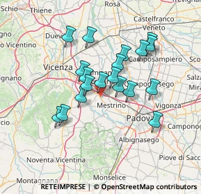 Mappa VIA IPPOLITO NIEVO, 35035 Mestrino PD, Italia (11.53947)