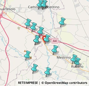 Mappa VIA IPPOLITO NIEVO, 35035 Mestrino PD, Italia (4.07875)