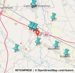 Mappa VIA IPPOLITO NIEVO, 35035 Mestrino PD, Italia (3.81727)