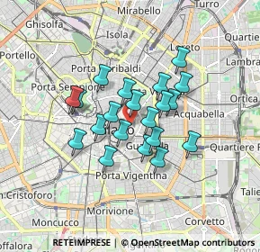 Mappa San Babila, 20121 Milano MI, Italia (1.2555)