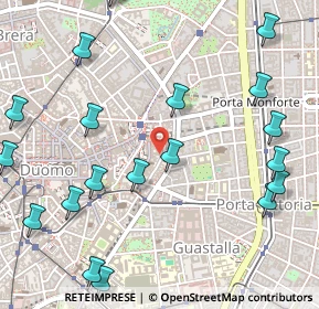 Mappa Via Cerva, 20121 Milano MI, Italia (0.701)