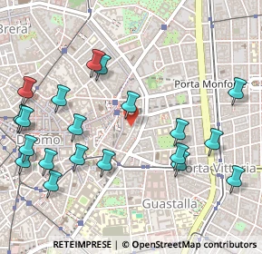 Mappa Via Cerva, 20121 Milano MI, Italia (0.615)