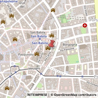 Mappa Via Cerva, 25, 20122 Milano, Milano (Lombardia)