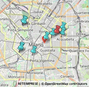 Mappa Via Cerva, 20121 Milano MI, Italia (1.59636)