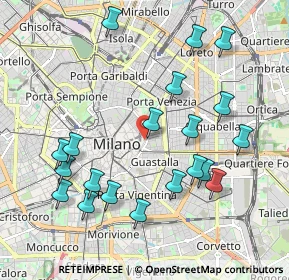 Mappa Via Cerva, 20121 Milano MI, Italia (2.1575)