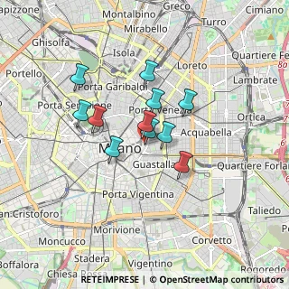 Mappa Via Cerva, 20121 Milano MI, Italia (1.22455)