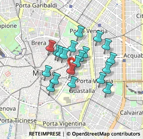 Mappa Via Cerva, 20121 Milano MI, Italia (0.648)