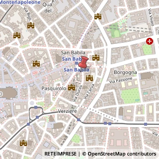 Mappa Corso Europa, 22, 20122 Milano, Milano (Lombardia)