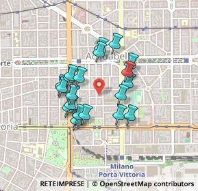 Mappa Via Serafino dell'Uomo, 20129 Milano MI, Italia (0.3405)