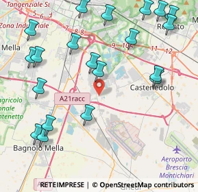 Mappa Via Colombera, 25010 Borgosatollo BS, Italia (5.1995)