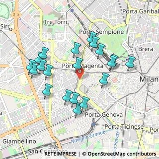 Mappa VIALE DI PORTA VERCELLINA, 20121 Milano MI, Italia (0.927)