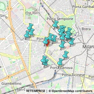 Mappa VIALE DI PORTA VERCELLINA, 20121 Milano MI, Italia (0.798)