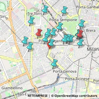 Mappa VIALE DI PORTA VERCELLINA, 20121 Milano MI, Italia (0.959)