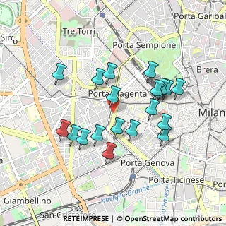 Mappa VIALE DI PORTA VERCELLINA, 20121 Milano MI, Italia (0.8385)
