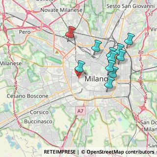 Mappa VIALE DI PORTA VERCELLINA, 20121 Milano MI, Italia (3.66818)