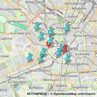 Mappa VIALE DI PORTA VERCELLINA, 20121 Milano MI, Italia (1.3775)