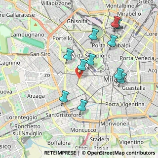 Mappa VIALE DI PORTA VERCELLINA, 20121 Milano MI, Italia (1.86636)