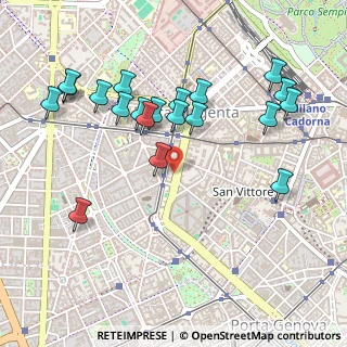 Mappa VIALE DI PORTA VERCELLINA, 20121 Milano MI, Italia (0.5285)