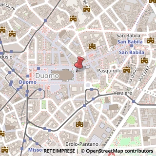 Mappa Piazza del Duomo, 20, 20122 Milano, Milano (Lombardia)