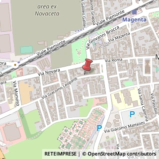 Mappa Via Giacomo Leopardi, 32, 20013 Magenta, Milano (Lombardia)