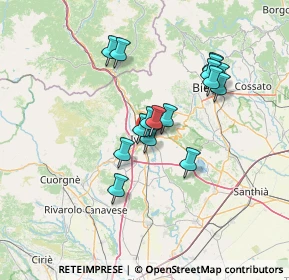 Mappa Piazza Mascagni, 10015 Ivrea TO, Italia (11.5225)