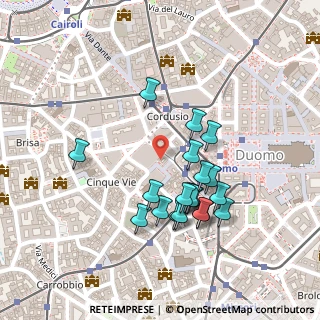 Mappa Via Armorari, 20123 Milano MI, Italia (0.212)