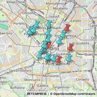 Mappa Via Armorari, 20123 Milano MI, Italia (1.4165)