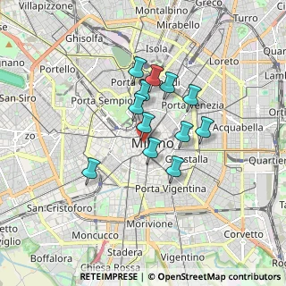 Mappa Via Armorari, 20123 Milano MI, Italia (1.26833)