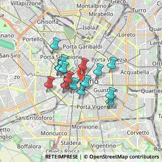 Mappa Via Armorari, 20123 Milano MI, Italia (1.23647)
