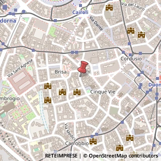 Mappa Via Borromei, 7, 20123 Milano, Milano (Lombardia)