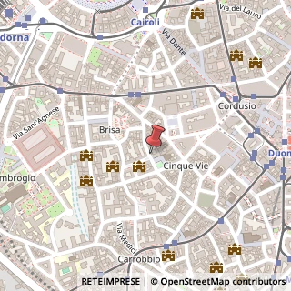 Mappa Via Borromei, 2, 20123 Milano, Milano (Lombardia)