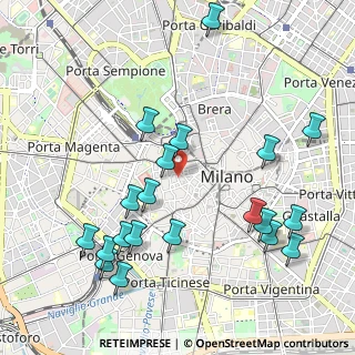 Mappa Via Borromei, 20123 Milano MI, Italia (1.1615)
