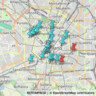 Mappa Via Privata Maria Teresa, 20123 Milano MI, Italia (1.3835)