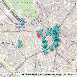 Mappa Via Privata Maria Teresa, 20123 Milano MI, Italia (0.419)