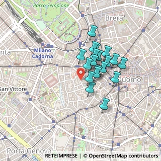 Mappa Via Privata Maria Teresa, 20123 Milano MI, Italia (0.309)