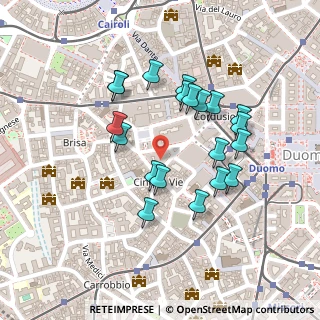 Mappa Via Bocchetto, 20123 Milano MI, Italia (0.205)
