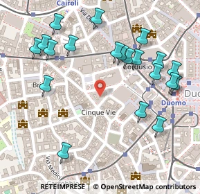 Mappa Via Bocchetto, 20123 Milano MI, Italia (0.2895)