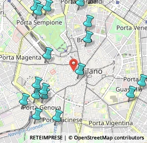 Mappa Via Bocchetto, 20123 Milano MI, Italia (1.4055)