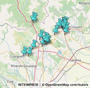 Mappa Viale Biella, 10015 Ivrea TO, Italia (11.0215)