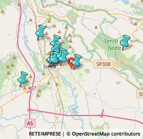 Mappa Viale Biella, 10015 Ivrea TO, Italia (2.83167)