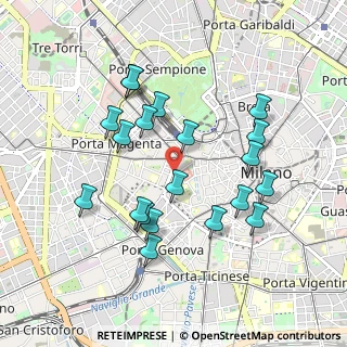 Mappa Galleria Borella Giuseppe, 20123 Milano MI, Italia (0.9095)