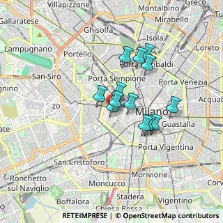 Mappa Via Bernardino Zenale, 20123 Milano MI, Italia (1.27615)