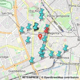 Mappa Via Coluccio Salutati, 20146 Milano MI, Italia (0.8465)
