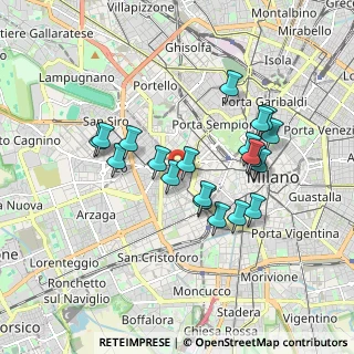 Mappa Via Coluccio Salutati, 20146 Milano MI, Italia (1.5855)