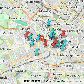 Mappa Via Coluccio Salutati, 20146 Milano MI, Italia (1.35056)