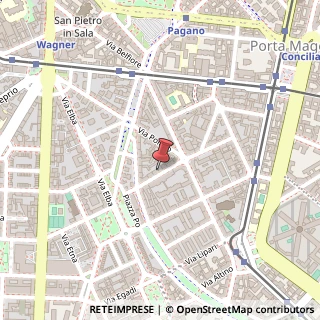 Mappa Via Coluccio Salutati, 6, 20144 Milano, Milano (Lombardia)