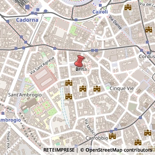 Mappa Via Brisa, 3, 20123 Milano, Milano (Lombardia)